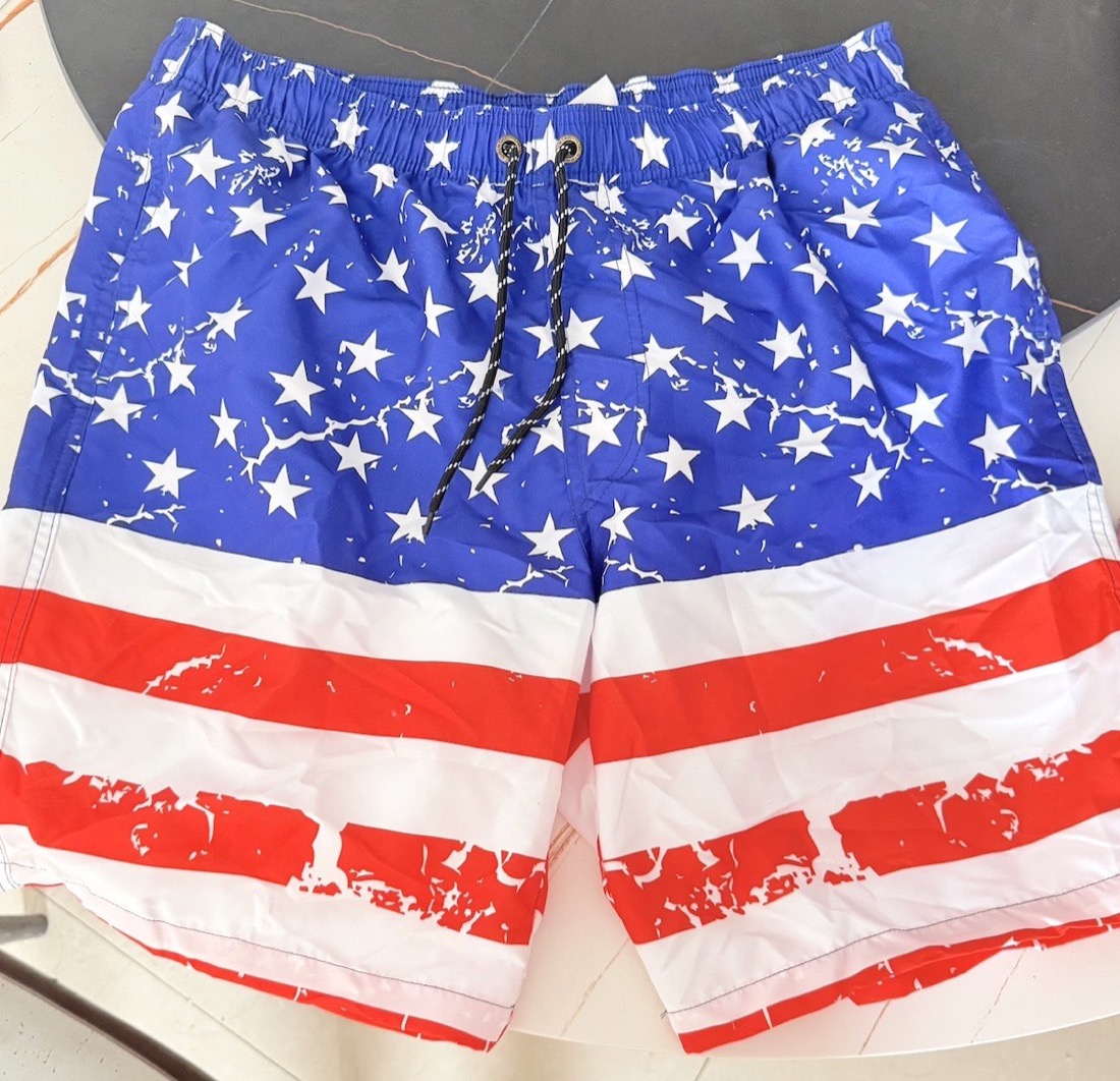 Custom all-over printed beach shorts